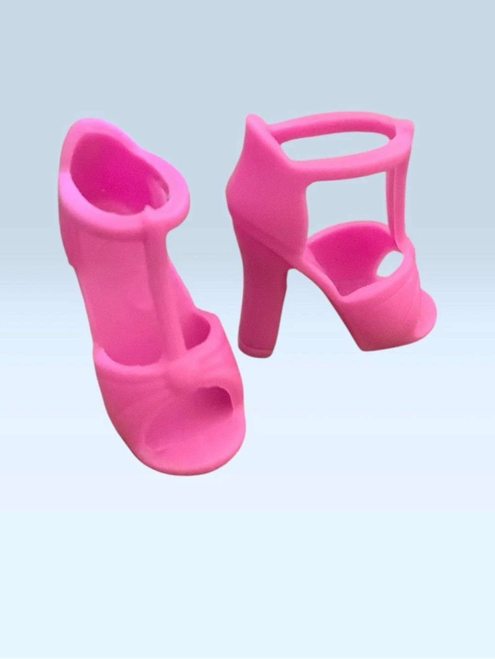 Doll Shoes Mattel Barbie Pink Squishy Heels